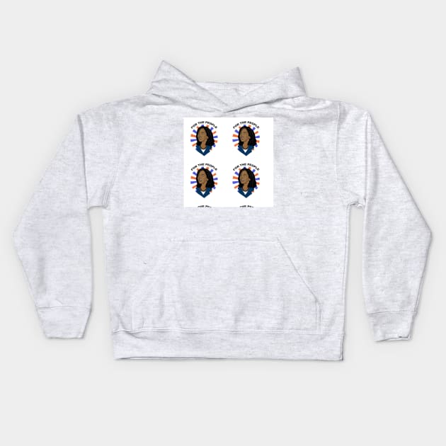 Kamala Harris Kids Hoodie by Sandra Hutter Designs